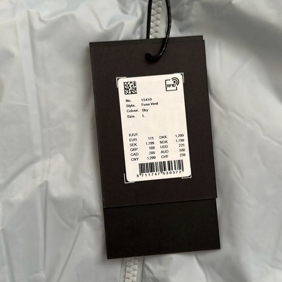 Rains Unisex Fuse Vest Sky Size L - Picture 9 of 14